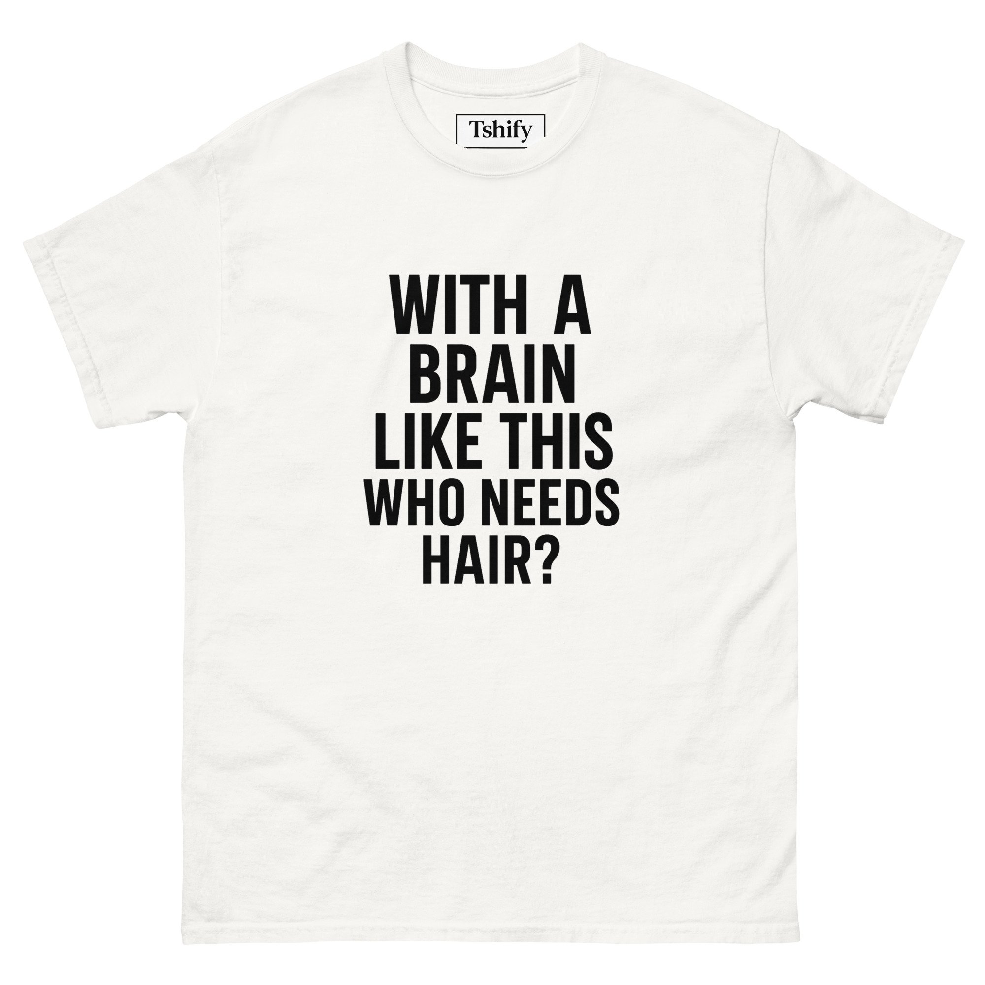 Smart. Bald. Legendary - white